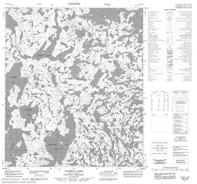 076C08 - SUSSEX LAKE - Topographic Map