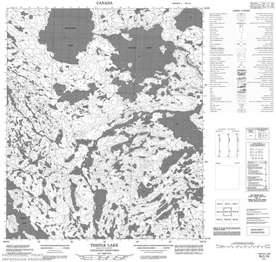 076C15 - THISTLE LAKE - Topographic Map