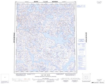 076D - LAC DE GRAS - Topographic Map