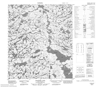 076D05 - STARFISH LAKE - Topographic Map