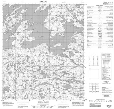 076D14 - YAMBA LAKE - Topographic Map