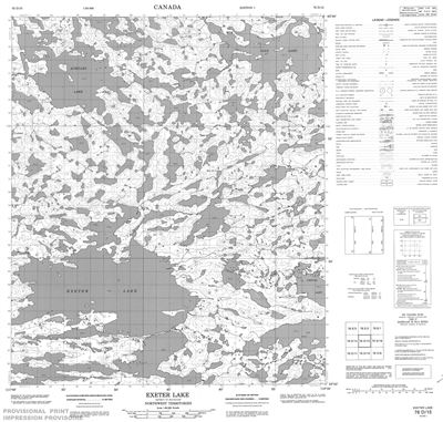 076D15 - EXETER LAKE - Topographic Map