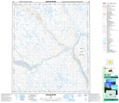 076H02 - BAILLIE RIVER - Topographic Map
