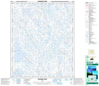 076H10 - DUGGAN LAKE - Topographic Map