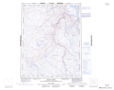 076K - MARA RIVER - Topographic Map