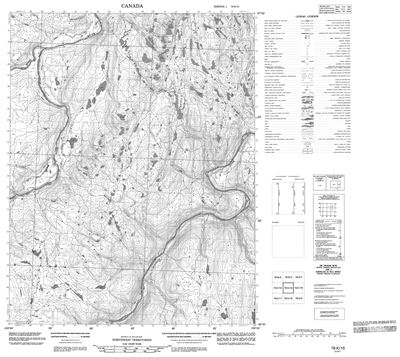 076K15 - BOOTH RIVER - Topographic Map