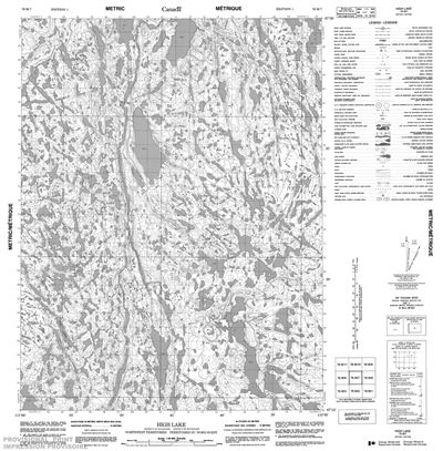 076M07 - HIGH LAKE - Topographic Map