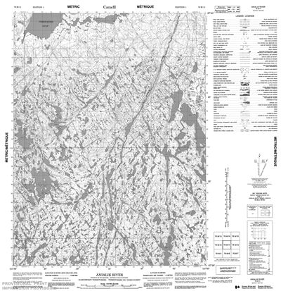 076M11 - ANIALIK RIVER - Topographic Map