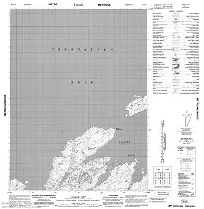 076M14 - GRAYS BAY - Topographic Map