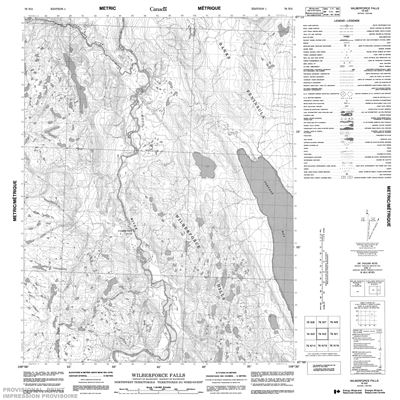 076N02 - WILBERFORCE FALLS - Topographic Map