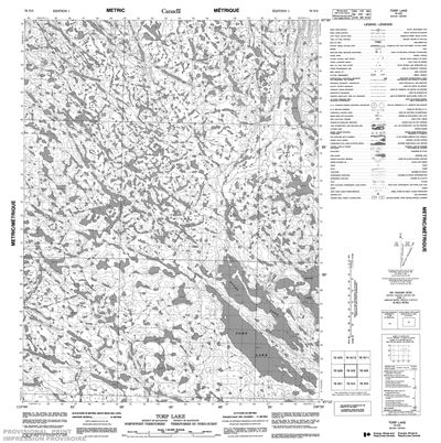 076N05 - TORP LAKE - Topographic Map