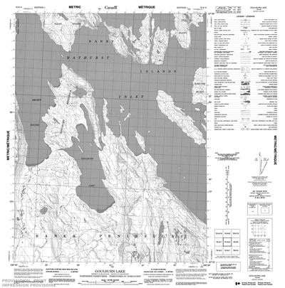 076N08 - GOULBURN LAKE - Topographic Map