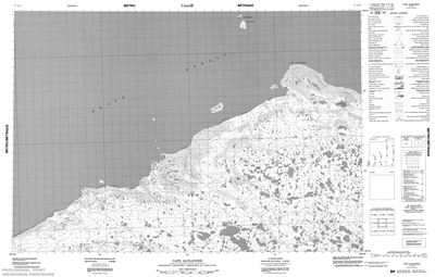 077A14 - CAPE ALEXANDER - Topographic Map