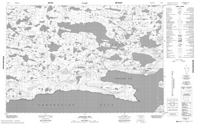 077B12 - JOHANSEN BAY - Topographic Map