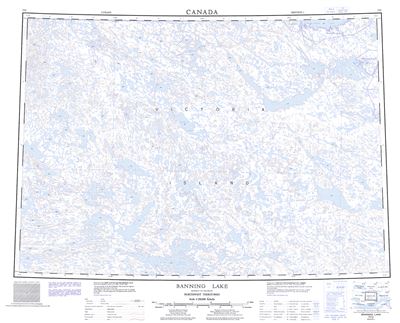 077C - BANNING LAKE - Topographic Map