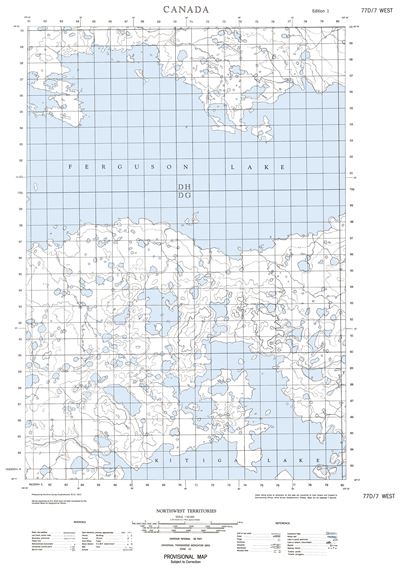 077D07W - NO TITLE - Topographic Map