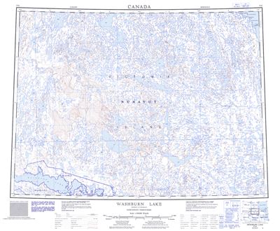 077E - WASHBURN LAKE - Topographic Map