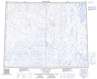 077G - BURNS LAKE - Topographic Map