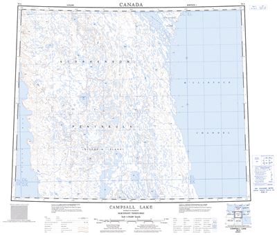 078A - CAMPSALL LAKE - Topographic Map