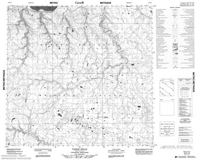 078F13 - TABLE HILLS - Topographic Map