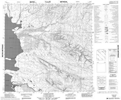 078G09 - SABINE RIVER - Topographic Map
