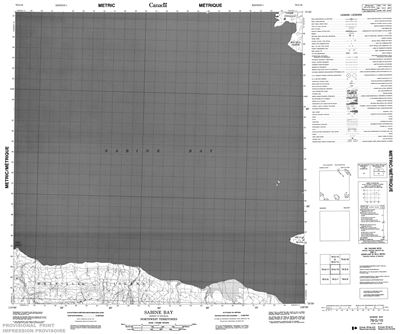 078G10 - SABINE BAY - Topographic Map
