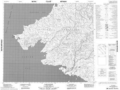 078G15 - CAPE MUDGE - Topographic Map