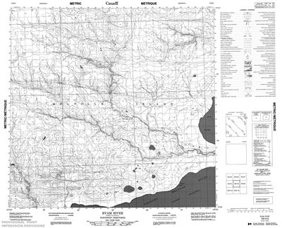 078H03 - BYAM RIVER - Topographic Map