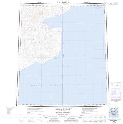 079C - HAZEN STRAIT - Topographic Map