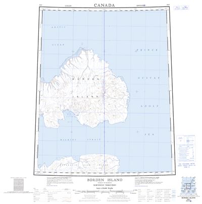 079F - BORDEN ISLAND - Topographic Map