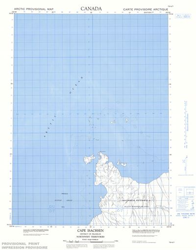 079H07 - CAPE ISACHSEN - Topographic Map
