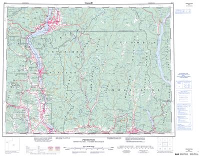 082E - PENTICTON - Topographic Map