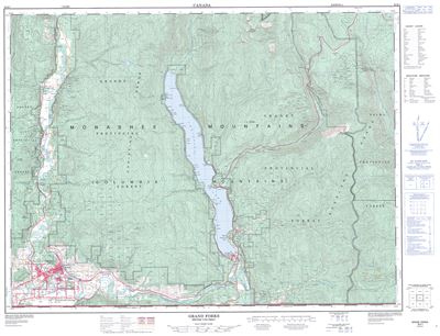082E01 - GRAND FORKS - Topographic Map