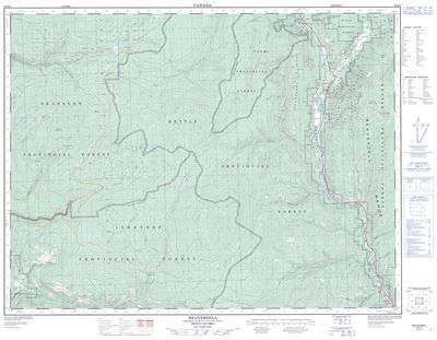 082E06 - BEAVERDELL - Topographic Map