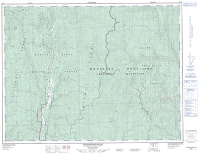082E07 - ALMOND MOUNTAIN - Topographic Map