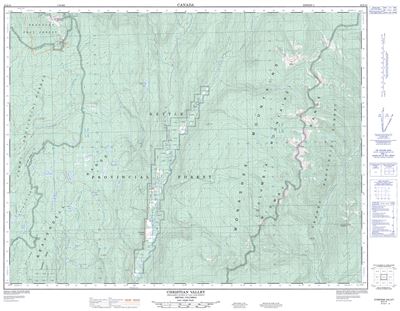 082E10 - CHRISTIAN VALLEY - Topographic Map