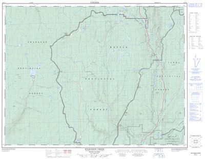 082E11 - WILKINSON CREEK - Topographic Map