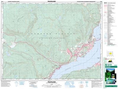 082E13 - PEACHLAND - Topographic Map