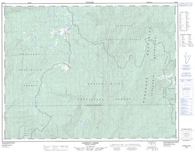 082E15 - DAMFINO CREEK - Topographic Map