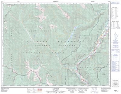 082F12 - PASSMORE - Topographic Map