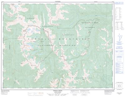 082F16 - DEWAR CREEK - Topographic Map