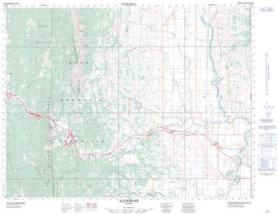 082G09 - BLAIRMORE - Topographic Map
