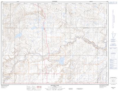 082H02 - SHANKS LAKE - Topographic Map