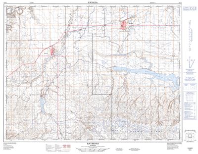 082H07 - RAYMOND - Topographic Map