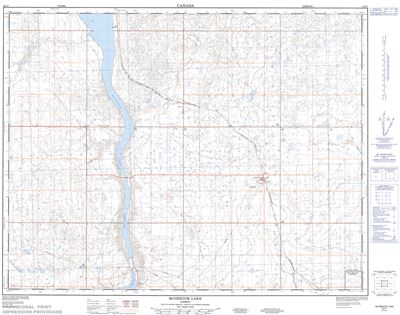 082I07 - MCGREGOR LAKE - Topographic Map