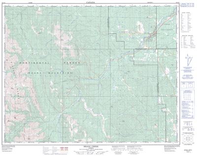 082J15 - BRAGG CREEK - Topographic Map