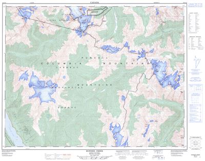 082K10 - HOWSER CREEK - Topographic Map