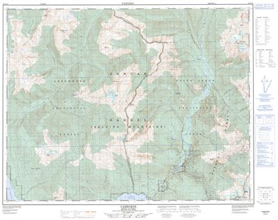 082K13 - CAMBORNE - Topographic Map