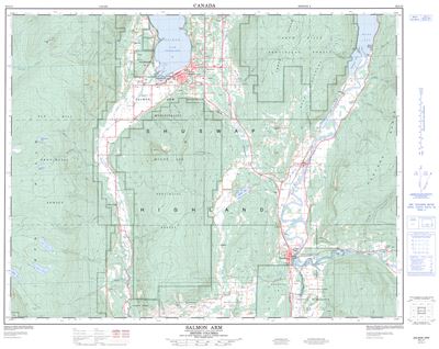 082L11 - SALMON ARM - Topographic Map