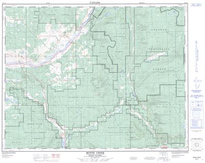 082L12 - MONTE CREEK - Topographic Map